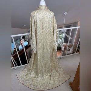 Beautiful Japanese silk wafu vintage kimono rare geometric pattern rainbow Japan